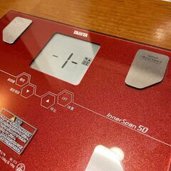 タニタ 体重計 TANITA inner scan50 (BC-313-RD)の画像