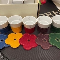 コースター付きカップ(未使用)