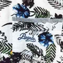 【美品】PAGELO メンズ 半袖 プリントシャツ ボタニカルの画像