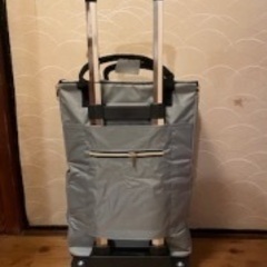 4輪ショッピングカート　横推し　機内持込み可　バッグ内保温保冷の画像