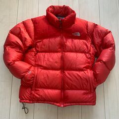 決まりました。Mサイズ The North Face ヌプシ ダウンジャケット ノースフェイス 赤 レッドの画像