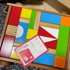 レトロな積み木の画像