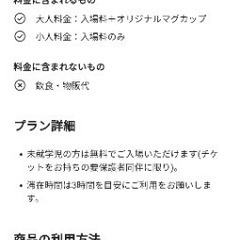 明日！！12/24  11:00〜入場　2枚　前売り券　ペアチケット　マグカップ付き☆の画像