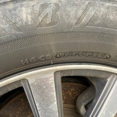 ノーマルタイヤ　ブリヂストン　ホイール付4本の画像