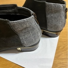 ブーティー⭐︎ショートブーツ⭐︎美品⭐︎LLサイズ⭐︎グレー⭐︎アンジェリークの画像