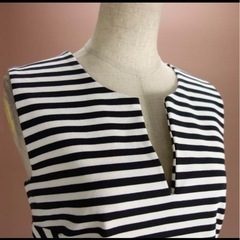 【美品】Karl Lagerfeld ワンピース　ボーダーの画像