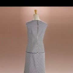 【美品】Karl Lagerfeld ワンピース　ボーダーの画像