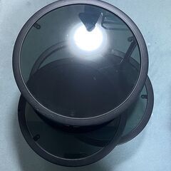 定価3万　お洒落なスチールx強化ガラステーブル　ローテーブル　サイドテーブル　の画像