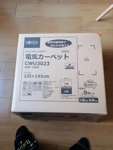 ☆ホットカーペット☆受け渡し決定しました
