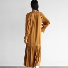 radiate the lifedress キーネックジャガードフレアワンピースの画像