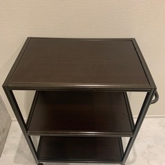 大型フラットワゴン 3段　ブラウン　美品！