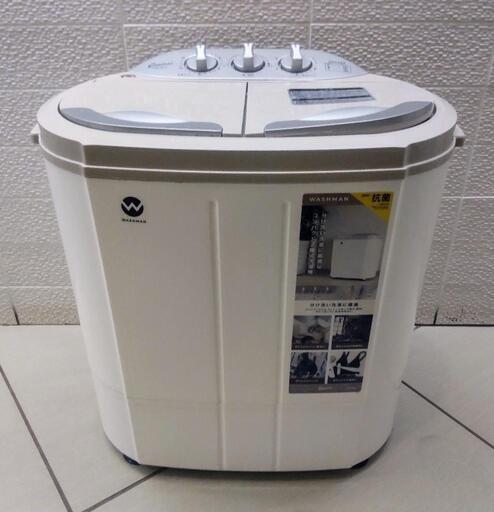 【使用頻度少】2022年製、3.6kg 小型 二層式洗濯機  TOM-05 シービージャパン ウォッシュマン ステンレス脱水槽 セカンドランドリー