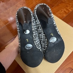 パンプス　千鳥柄　Lサイズの画像