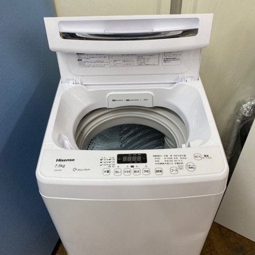 I752 ? Hisense 洗濯機 (7.5㎏) ⭐ 動作確認済 ⭐ クリーニング済