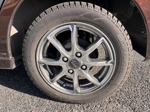 155/65R14スタッドレスタイヤ　ホイールセット