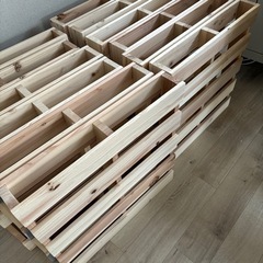 すのこベッド／12枚セット／ダブルサイズまで置けます！