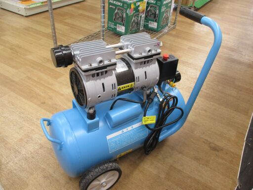 DRIVE　WORLD OLF750　コンプレッサ　オイルレス　タンク容量25L　中古品　【ハンズクラフト宜野湾店】