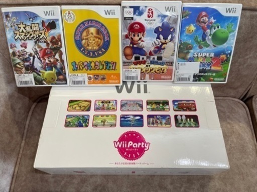 Wiiとソフト4つ