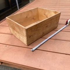 木製の自作したリヤのカゴ！なんです。
