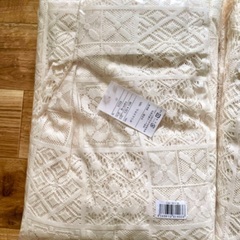 【新品】加栄レース 北欧模様 レースカーテン 130×198cm...