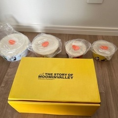 ムーミン 陶器タッパー 4個セットの画像