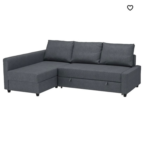 IKEA FRIHETEN フリーヘーテン コーナーソファベッド 収納付き