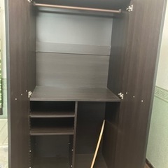 クロゼット服茶色家具closet分割可能