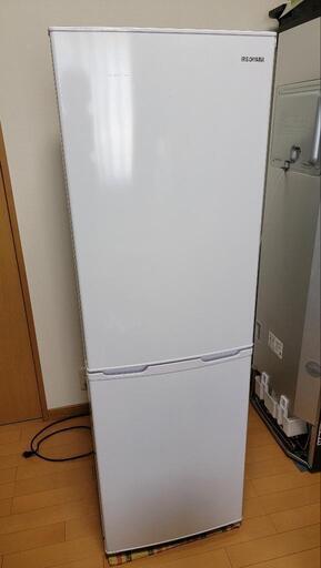 2019年製 アイリスオーヤマ 162L ノンフロン冷凍2ドア冷蔵庫 AF162-W ホワイト