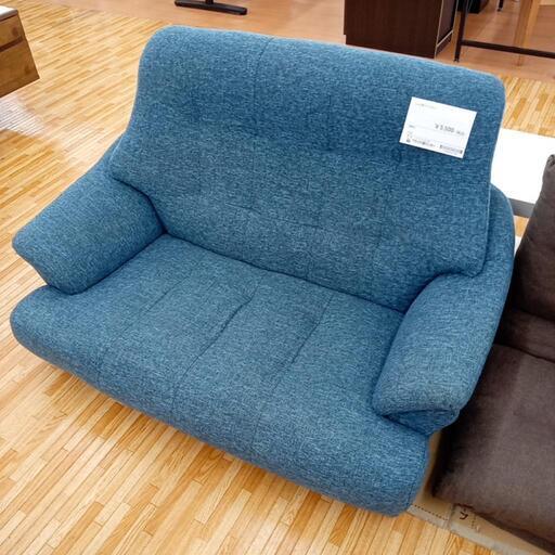 ★ジモティ割あり★ 二人掛けソファー　ブルー　クリーニング済　YJ1199