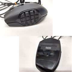 ロジクール G600 MMO Gaming Mouse G600 ブラック マウス ゲーミングマウス USB Logicool 札幌市 平岸店の画像