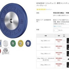 GYMWAY 薄型コンペティションバンパープレートの画像