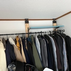 突っ張り棒。ハンガー掛けやパーティション代わりに使用出来ます‼️の画像