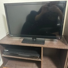 【超お得！！】4点セット！！TOSHIBA REGZA 24インチ　Blu-ray  Amazonファイヤーtv　テレビ台の画像