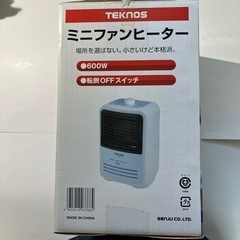 ミニファンヒーター 【 TEKNOS 】の画像