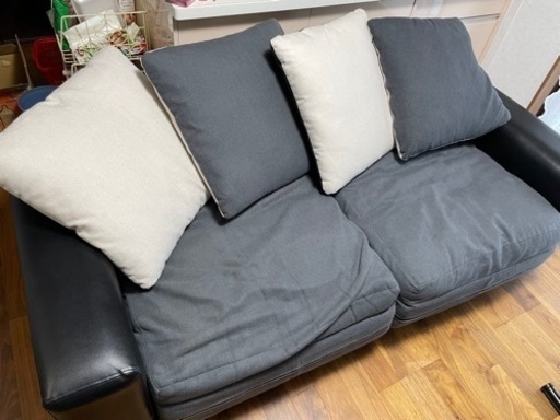 ニトリの3人掛ファブリックソファ　キングダム