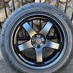 【新品未使用】4本スタッドレス225/55R18タイヤホイールセット