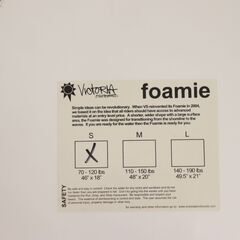 ≪R161ジ≫未使用品 VICTORIA/ビクトリア スキムボード Sサイズ ブルー×ホワイト フロント/リアデッキパッド付き スポーツ用品  詳細不明 の画像