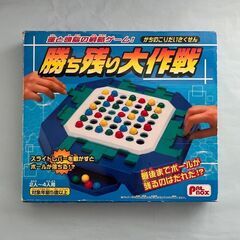 【レトロ/付属品完備】 パルボックス社製 勝ち残り大作戦 遊び方説明書 外箱 2～4人 知育玩具の画像