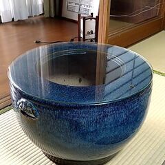 火鉢 陶器ガラス板