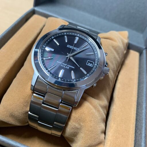 決まりました。【美品】SEIKO セイコー スピリット 腕時計 SBTM169 ソーラー電波時計