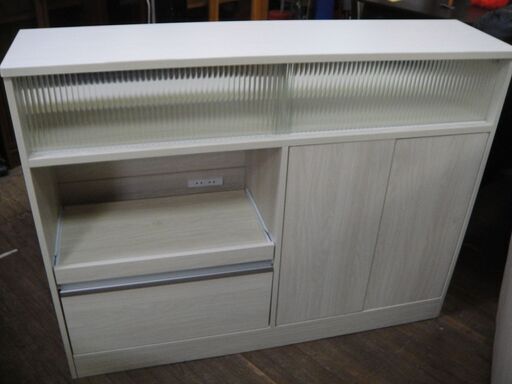 セール中につき、通常特価14,278円より30％引きの9,994円!　ぼん家具 　折りたたみテーブル付きキッチンカウンター