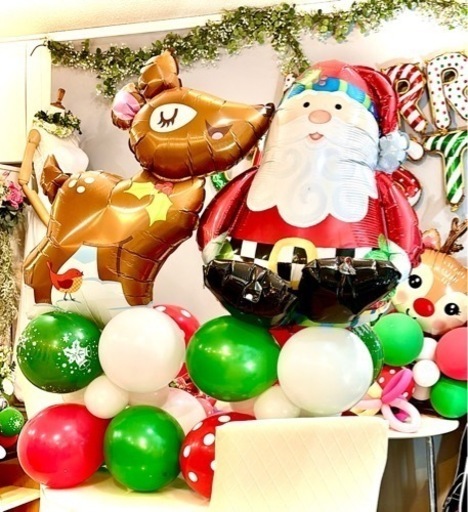 クリスマスバルーン制作いたします