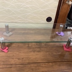 【リサイクルサービス八光】幅70cm　ニトリ　ガラスモニター台