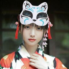 お面✨きつね✨コスプレ✨新品③の画像