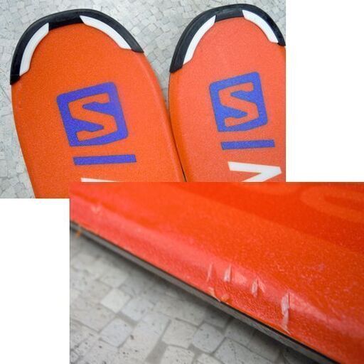 SALOMON ジュニア スキー 130cm S/MAX JR 調整ビンディング付 2点
