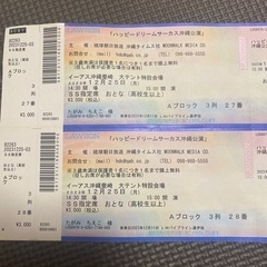【お得12月25日15時開演】ハッピードリームサーカス