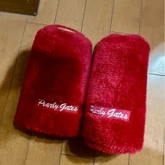 PEARLY GATES ヘッドカバー　赤　２個　パーリーゲイツ