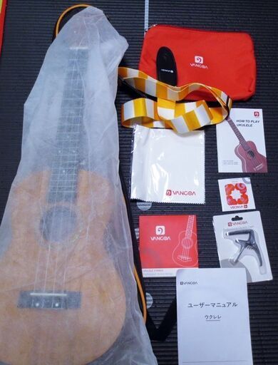 ほぼ新品の初心者でも弾きやすいテナーウクレレVANGOA