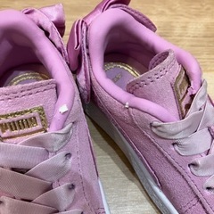 プーマ　スニーカー　キッズ　ピンク　リボン　13センチ　PUMAの画像