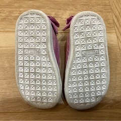 プーマ　スニーカー　キッズ　ピンク　リボン　13センチ　PUMAの画像